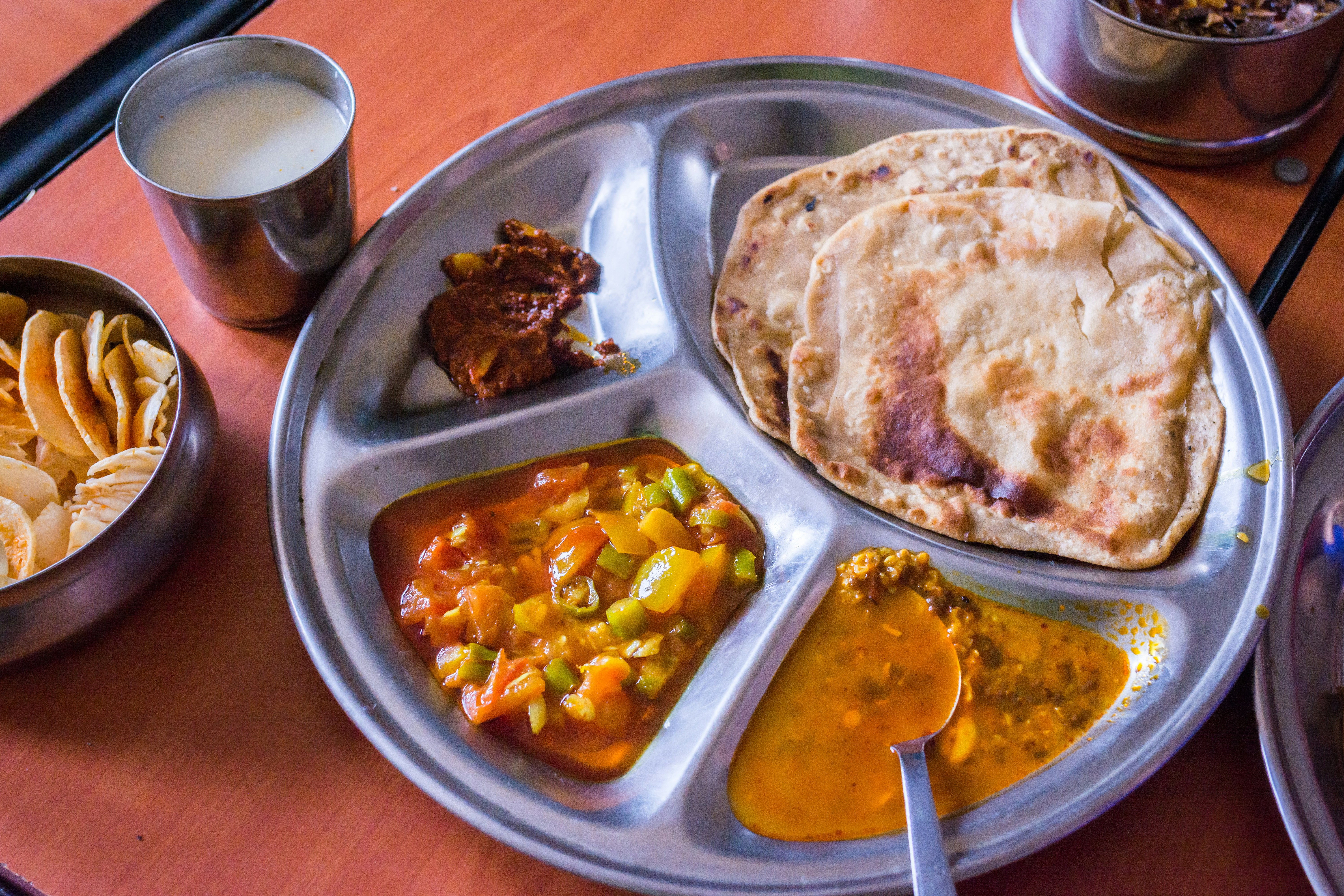 Delicious Vegetarian Thali